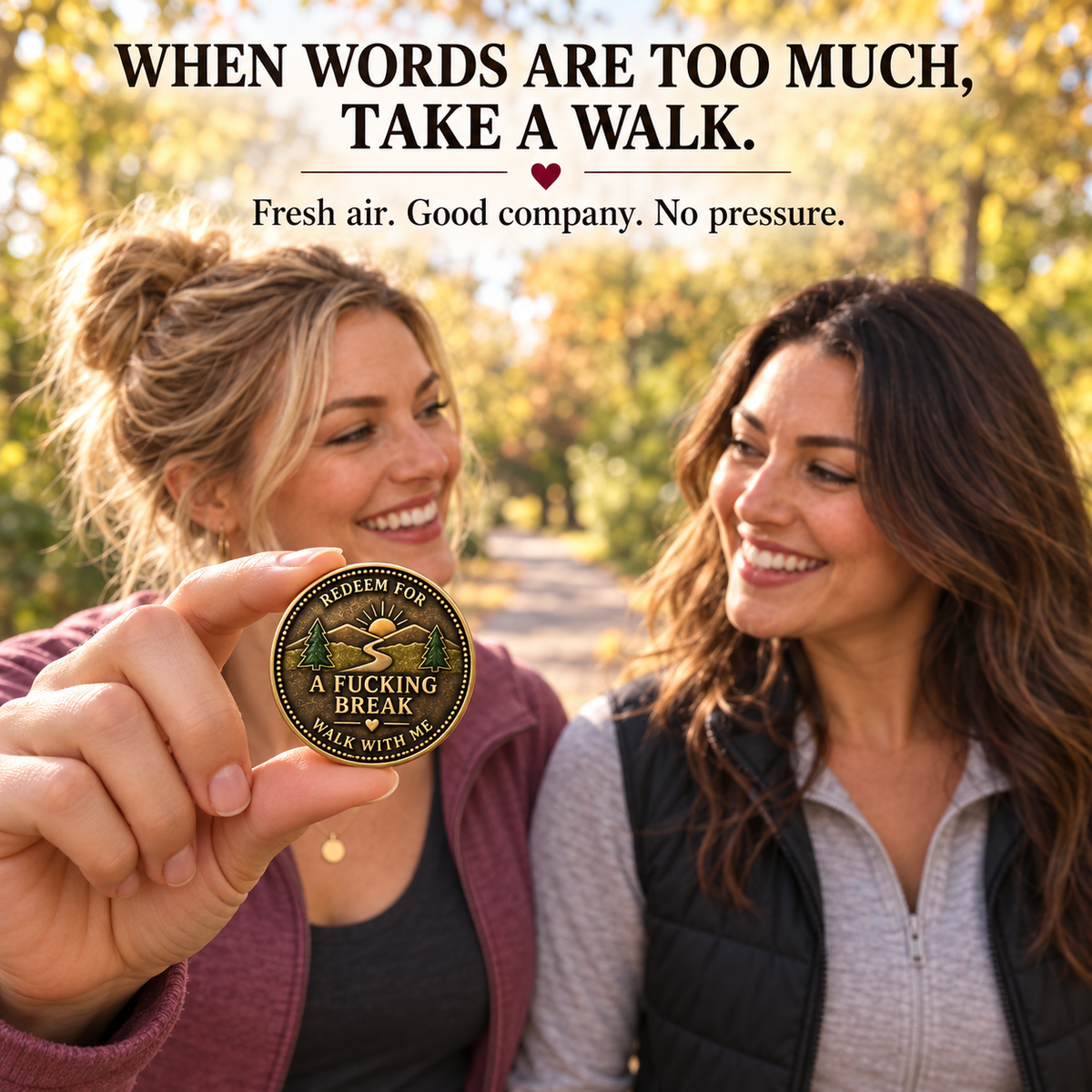 Friendship Support Tokens | The Ultimate "I've Got Your Back" Gift Set for Besties