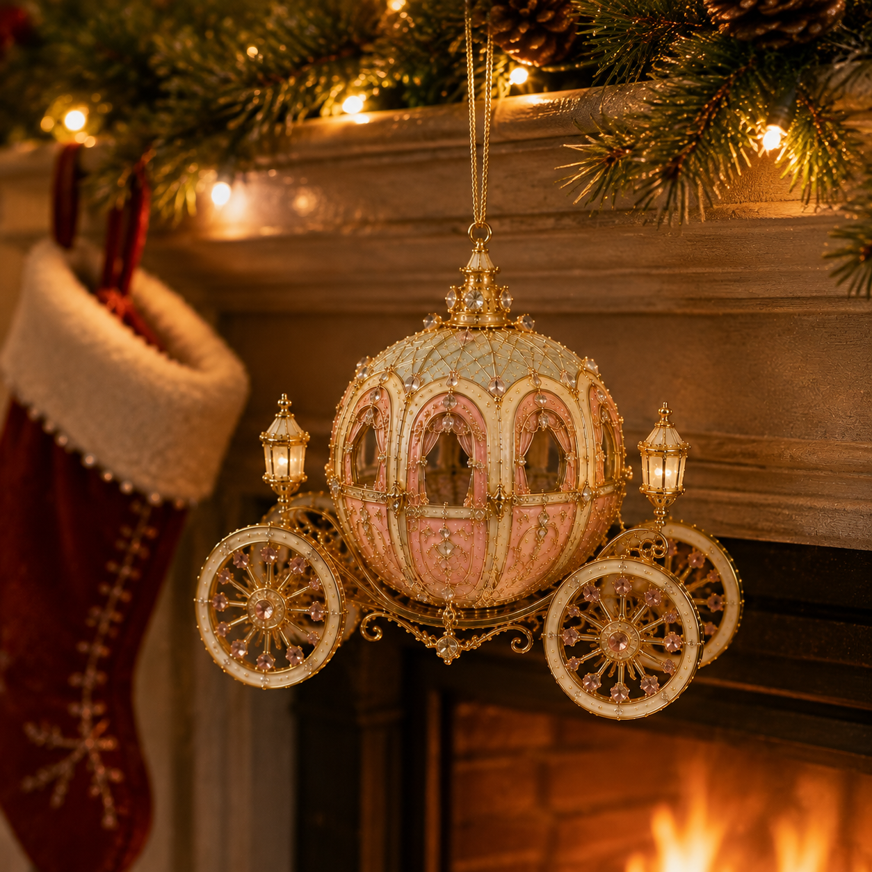 š„Last 30pcsāØā° Limited anniversary editionāØ49% OFF!š„Carriage-shaped Christmas tree ornament