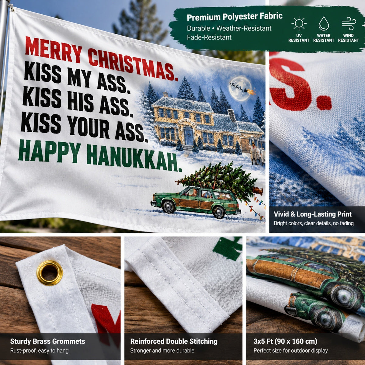 Funny Christmas Flag π 3x5 Ft Flags