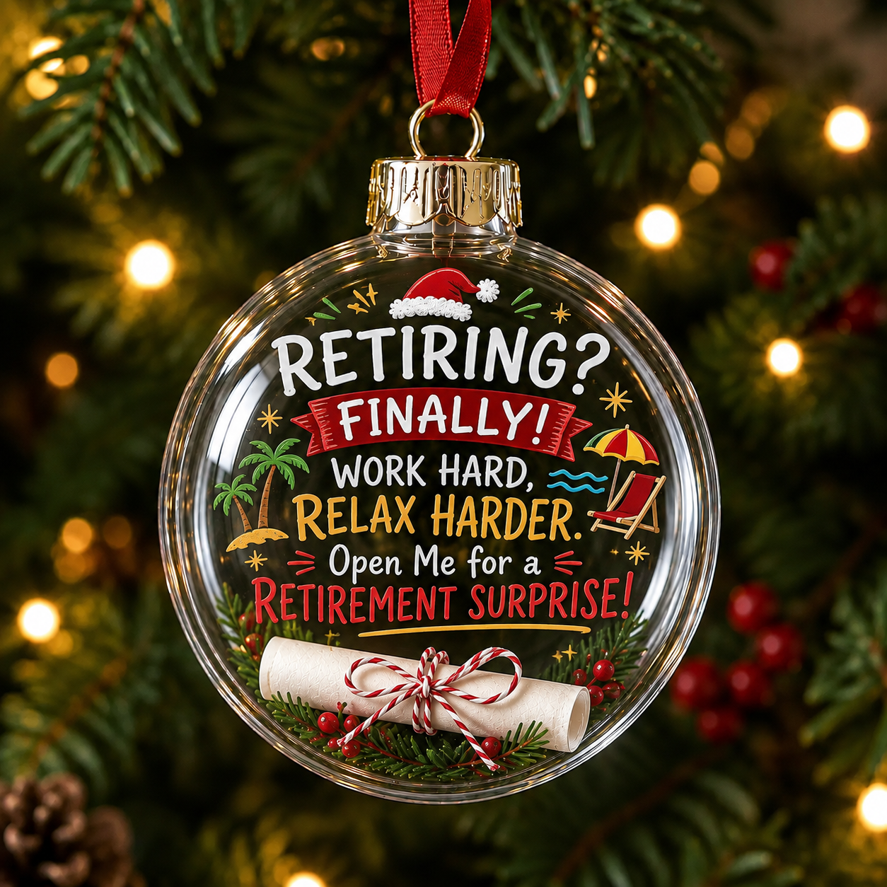 🎁❤️Personalized Message Christmas Ornament – A Little Note From the Heart✍️🎄