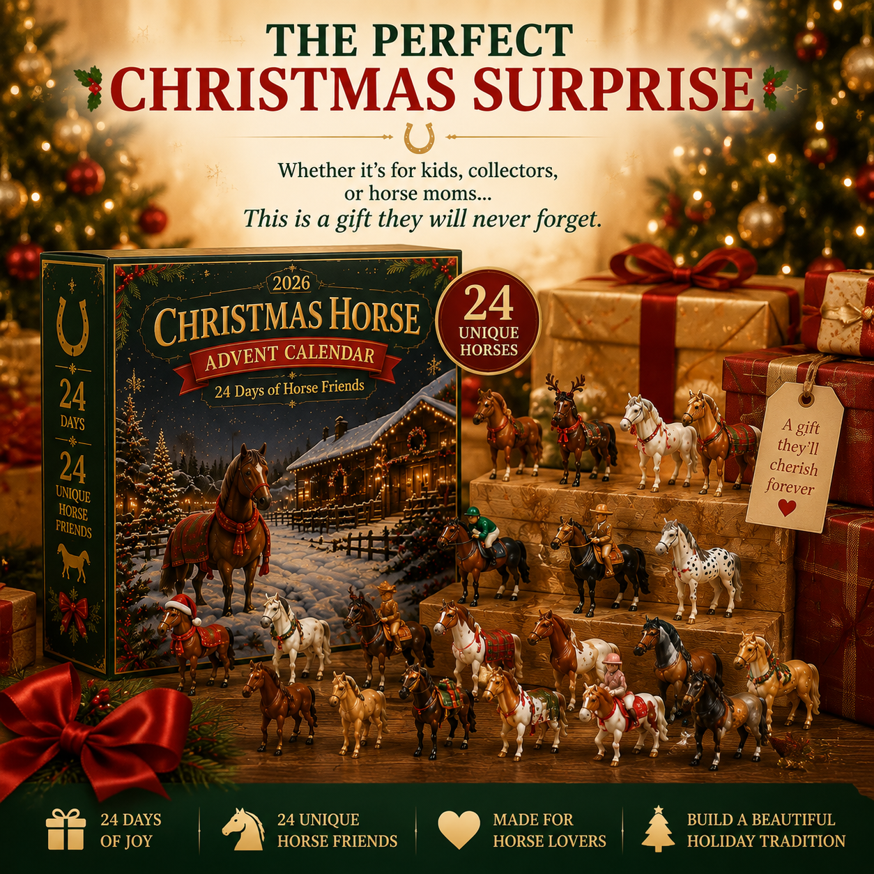 π΄ Christmas Horse Advent Calendar--24 Days of Horse Friends & Holiday Memories π