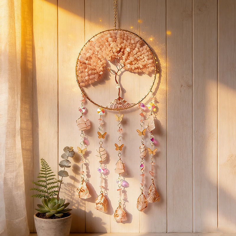 š„Tree of Life Crystal Suncatcher Wind Chime