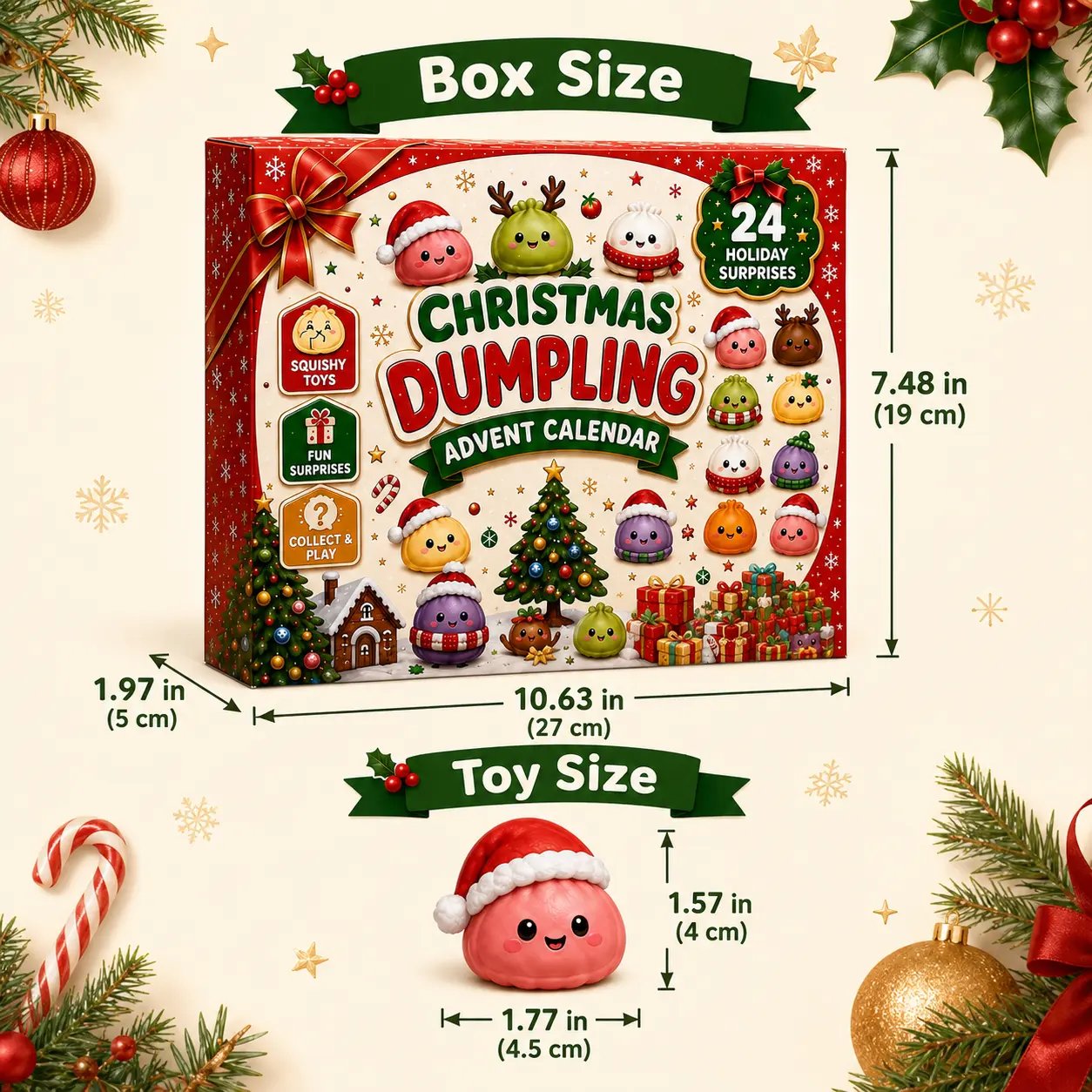 π
CHRISTMAS SPECIAL | 24 Days of Mini Squishies β Cute 2026 Advent Calendar with Daily Dumpling Surprises