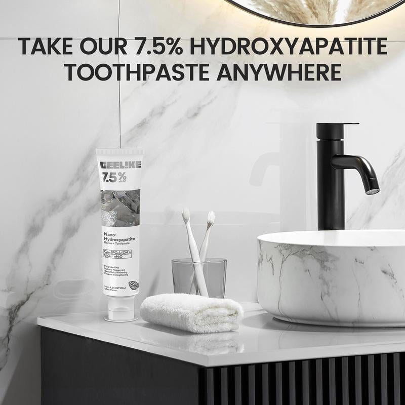 🔥Ceelike Fluoride-Free Hydroxyapatite Enamel Repairing Breath Freshening Whitening Toothpaste