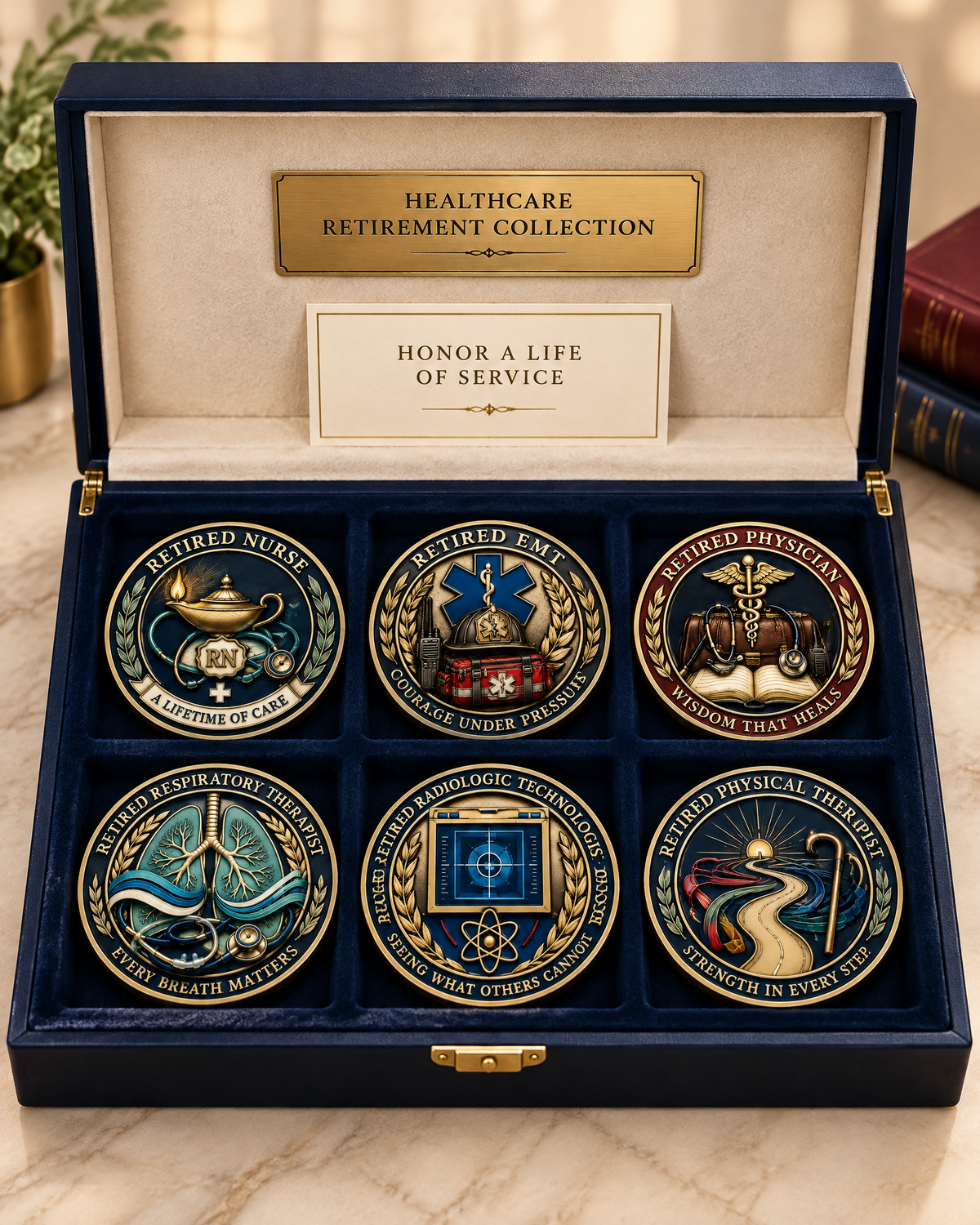 Healthcare Retirement Challenge Coin Collection