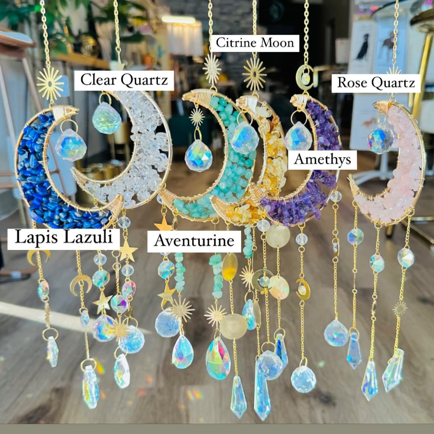 π₯π₯Buy 2 Free Shipping -Crystal Moon Suncatcher π βοΈ