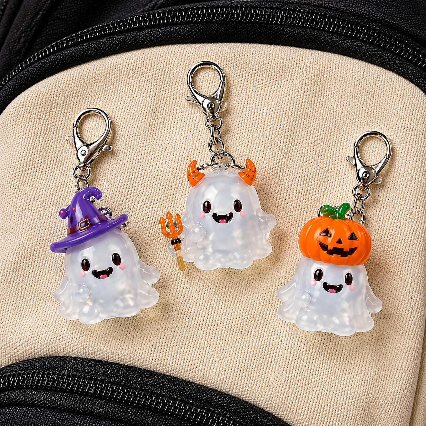 👻31‑Day Halloween Ghost Keychain Advent Calendar | 31 Collectible Ghost Charm Set