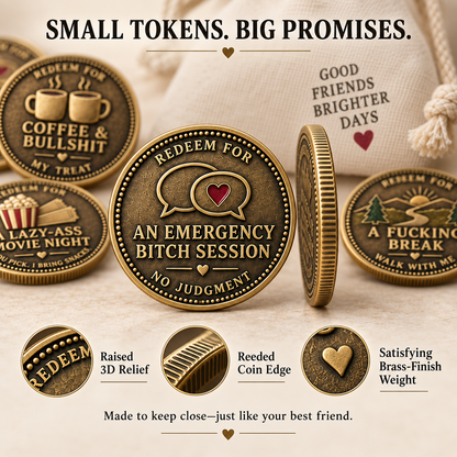 Friendship Support Tokens  | The Ultimate "I've Got Your Back" Gift Set for Besties
