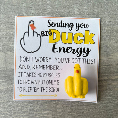 🤣Funny Middle Finger Duck Lucky Charm Gift🎁