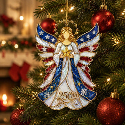 🔥Limited Time 50% OFF🎄 US 250th Anniversary Christmas Ornament, 7 Vintage American Flag Styles