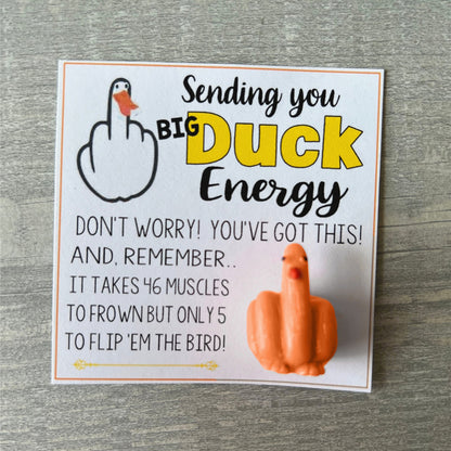 🤣Funny Middle Finger Duck Lucky Charm Gift🎁