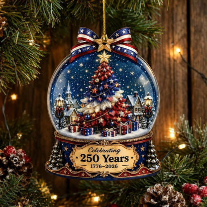 🔥Limited Time 50% OFF🎄 US 250th Anniversary Christmas Ornament, 7 Vintage American Flag Styles