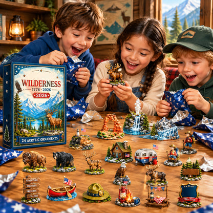 250 Years of American Wilderness Blind Box | 24Pcs Acrylic Ornaments Advent Calendar