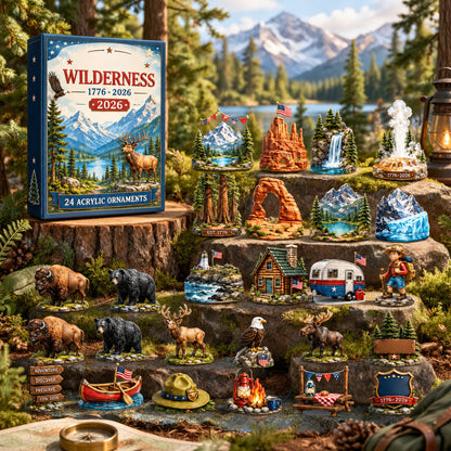 250 Years of American Wilderness Blind Box | 24Pcs Acrylic Ornaments Advent Calendar