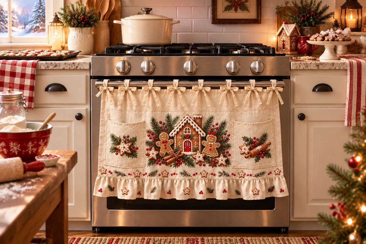 π Christmas Tie-On Pocket Curtain Collection