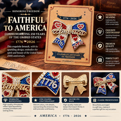 U.S. Founding 250th Anniversary Commemorative Ribbon Pin (Unisex)