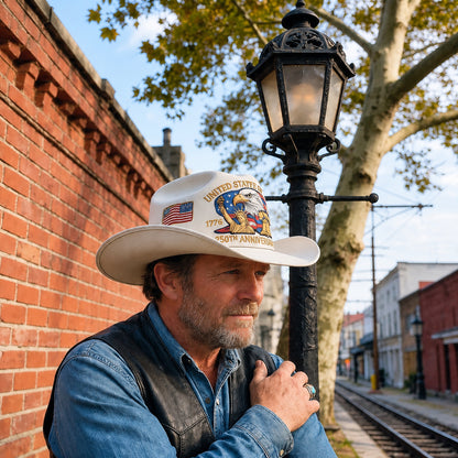 U.S. 250th Anniversary Edition Unisex Felt Cowboy Hat