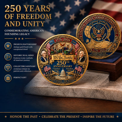 United States 250th Anniversary Commemorative Challenge Coin