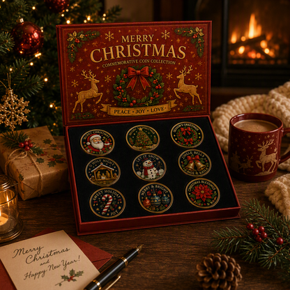 🔥LAST DAY 50% OFF🎄Christmas Commemorative Coin Collection (9-Coin Gift Set)