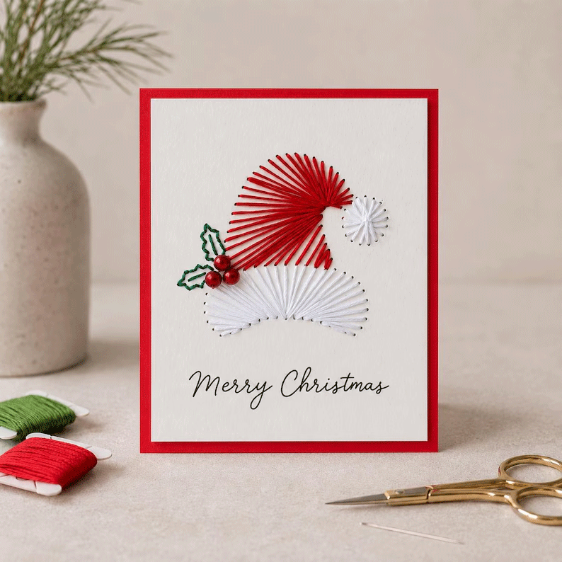 🎄 Merry Christmas Card DIY Kit