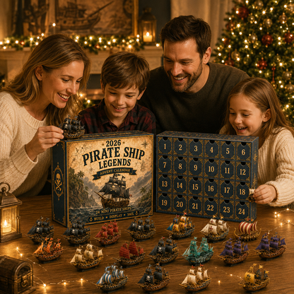 ⏳ Last Day 49% OFF – 🏴‍☠️⛵ Pirate Ship Legends Advent Calendar 2026 | 24 Days of High-Seas Adventure with 24 Unique Mini Pirate Ships 🎄🎁