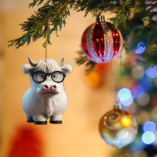 🎅 Christmas Hot Sale-🐮Cartoon Cow Decorative Ornament🐮