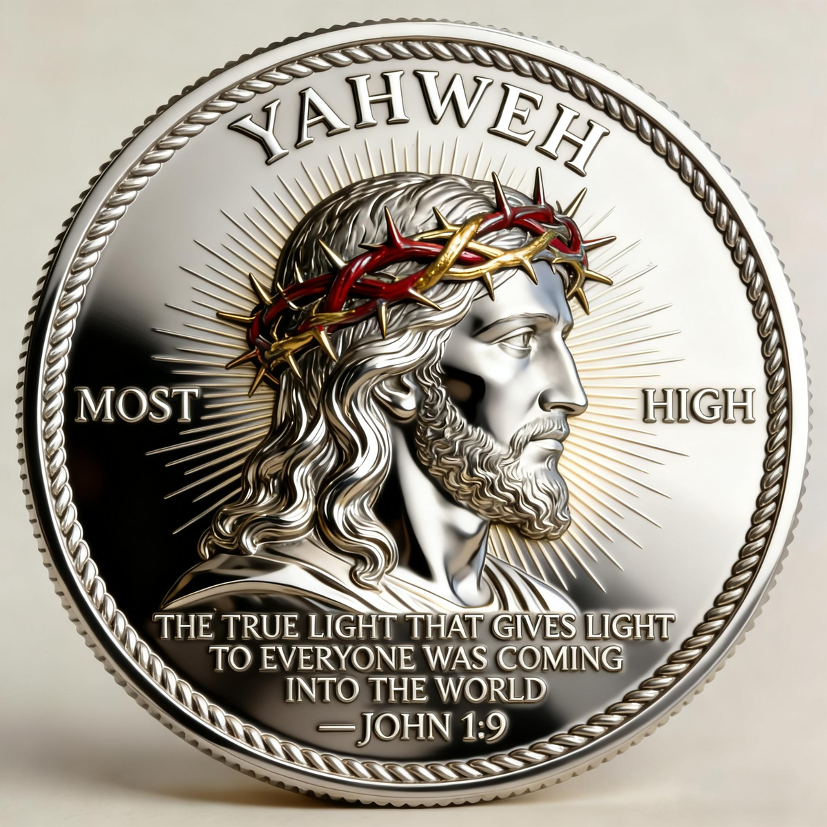 🏆🇺🇸 Limited Edition!🔥 🙏“Yahweh – The Living Light” Faith Commemorative Coin
