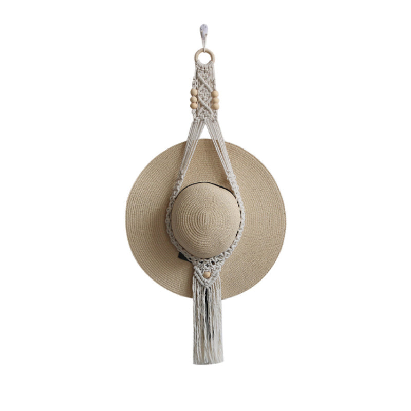 ☀Handmade Linen Decorative Boho Hat Rack For Wall Hanging🌈
