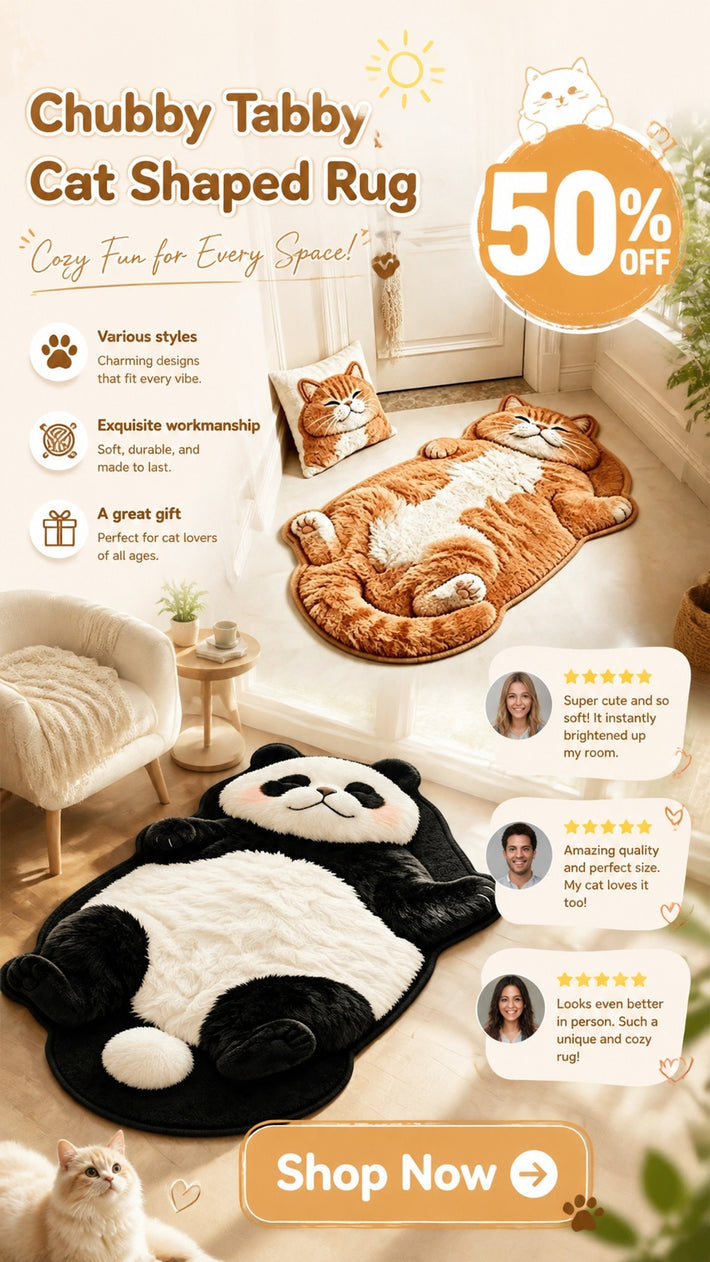 Animal-shaped rug lifestyle image
