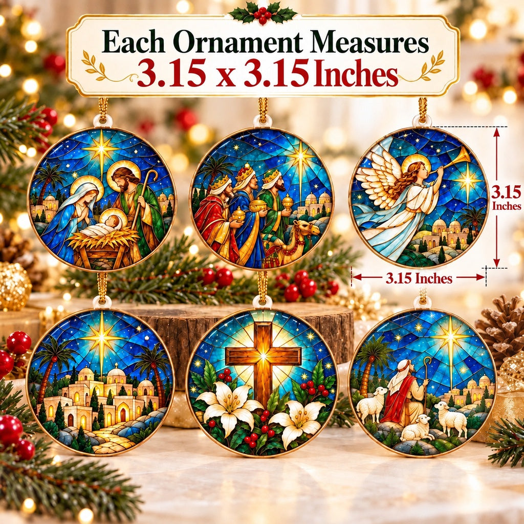 Bethlehem Nativity Christmas Ornament – Christian Christmas Decorations
