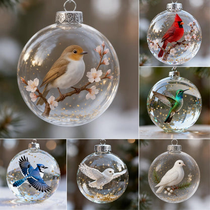 🔥🐦Nature's Birds Crystal Glass Ornament Gift Set