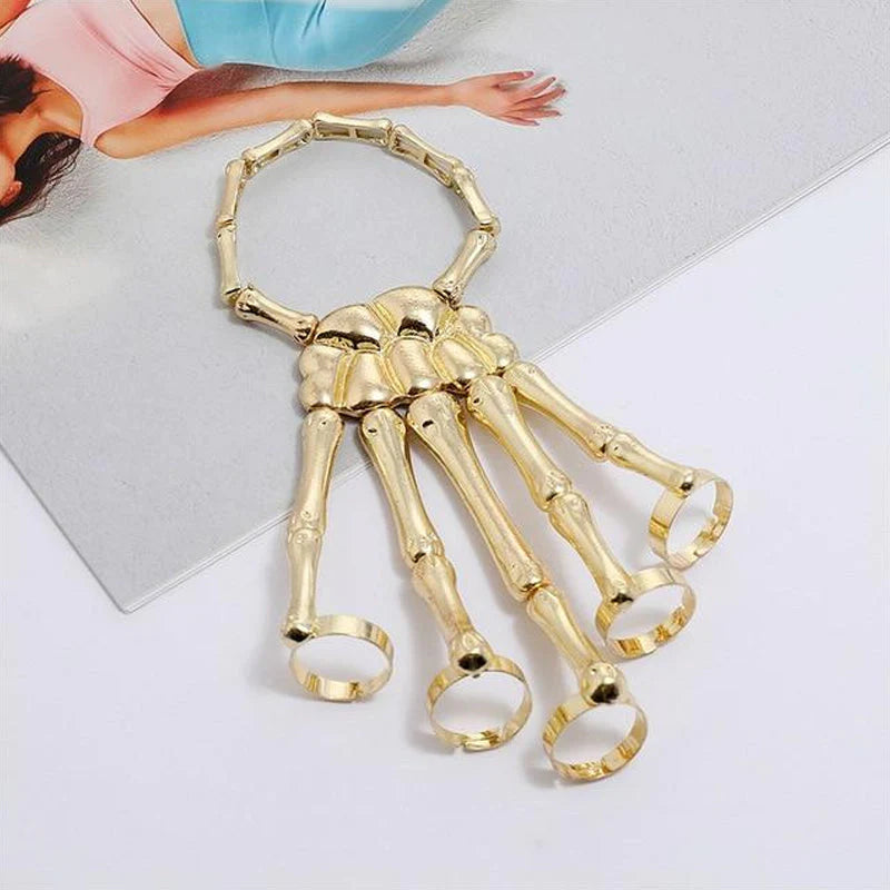 ☠️👻Hand Skull Skeleton Bracelet