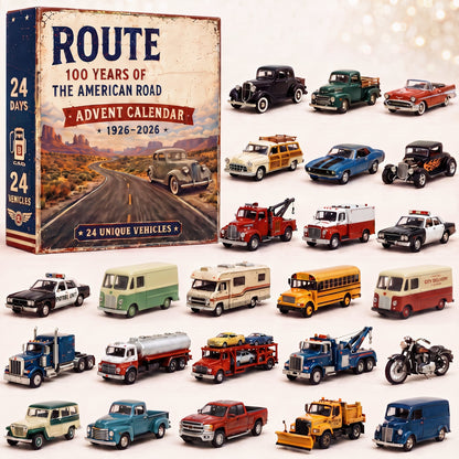 Route 66 Centennial Advent Calendar– 24 Days of American Road Legends🛣️ | 1926–2026 Collector’s Edition