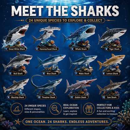 🔥50% Off Today Only-🦈 2026 Shark World Advent Calendar