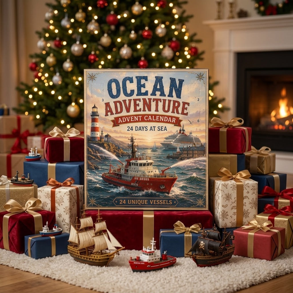 ⏳ Last Day 49% OFF – ⚓ Ocean Adventure Advent Calendar 2026 | 24 Days at Sea with 24 Unique Miniature Ships, Boats & Ocean Vessels 🌊🎁