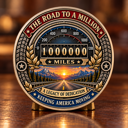 🚛 Truck Driver Mileage Milestone Commemorative Challenge Coin Collection