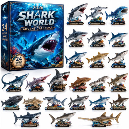 🔥50% Off Today Only-🦈 2026 Shark World Advent Calendar