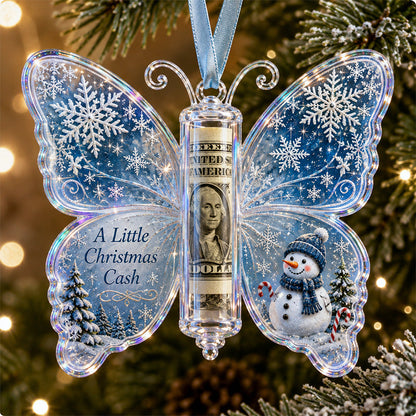 🦋💵 Christmas Cash Gift Butterfly Ornament – Holiday Money Holder Keepsake 🎄✨
