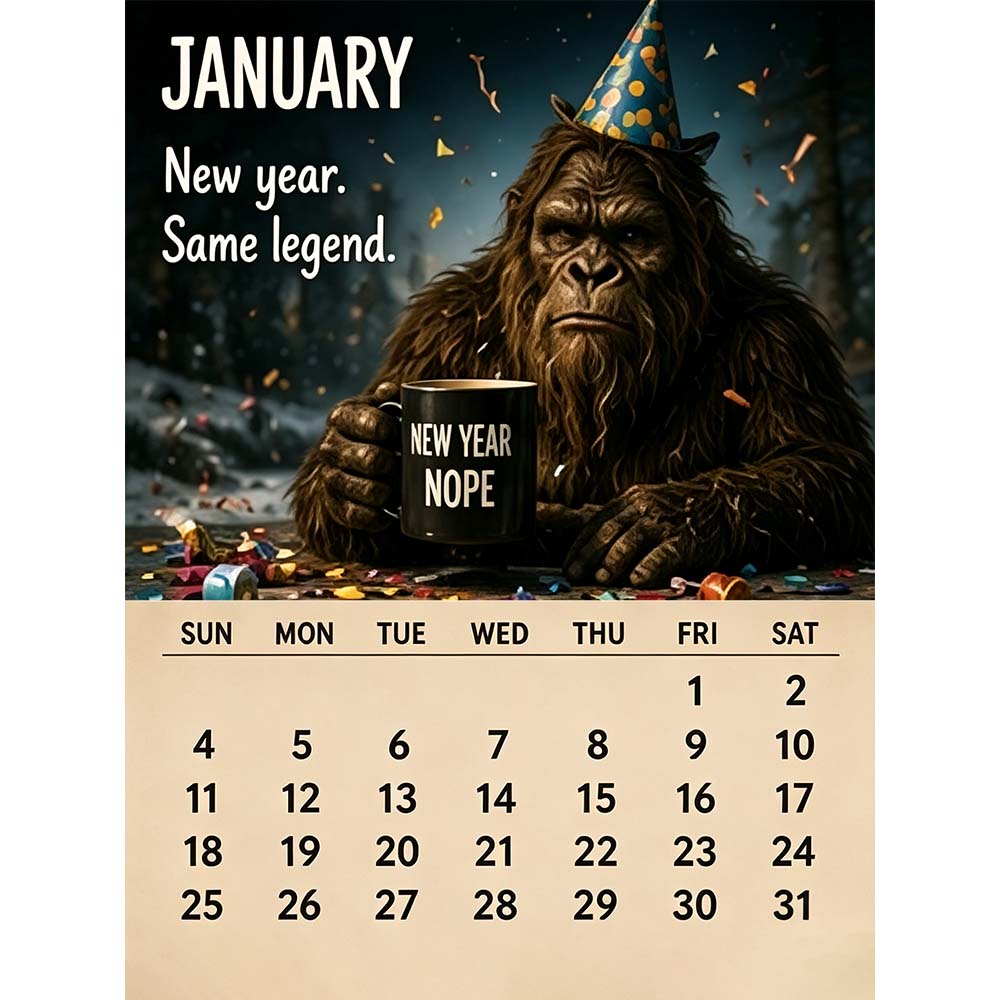 🦶2027  Daily Life Calendar