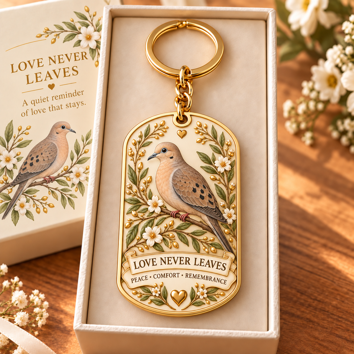 🕊️ "Feathered Messengers" Enamel Bird Keepsake Keychain | A Pocket-Sized Hug