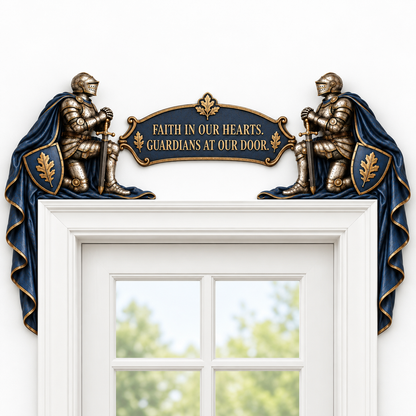 "Guardians at Our Door" – Epic Medieval Knight Door Frame Decor Set 🛡️🏰