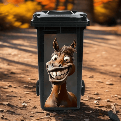 ✨Creative Trash Can Sticker with Colourful Cartoon
