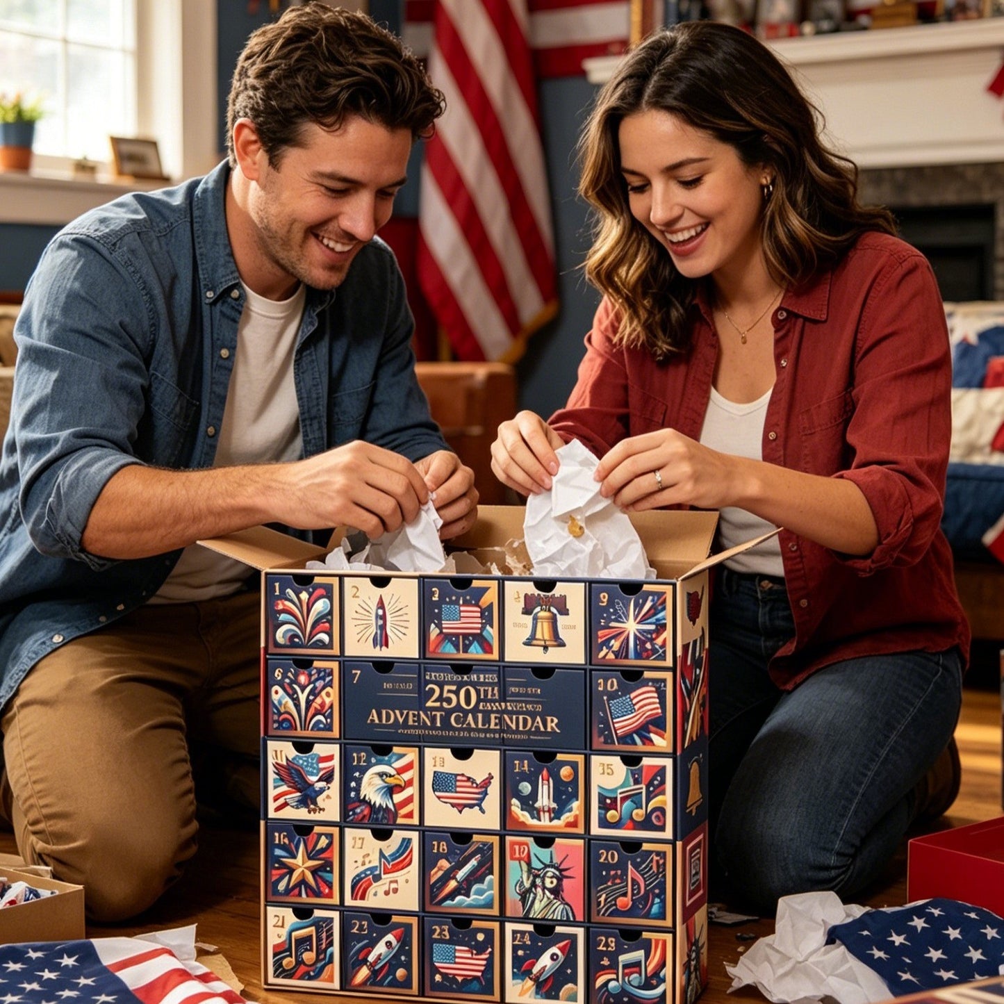 United States 250th Anniversary Advent Calendar | Limited-Edition 25-Day Countdown