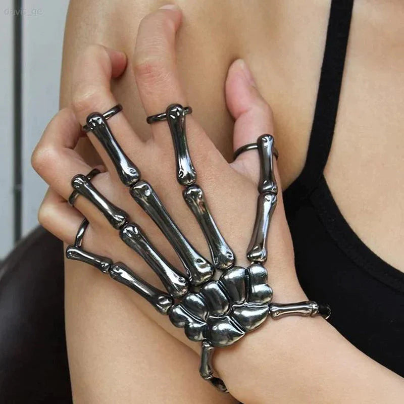 ☠️👻Hand Skull Skeleton Bracelet
