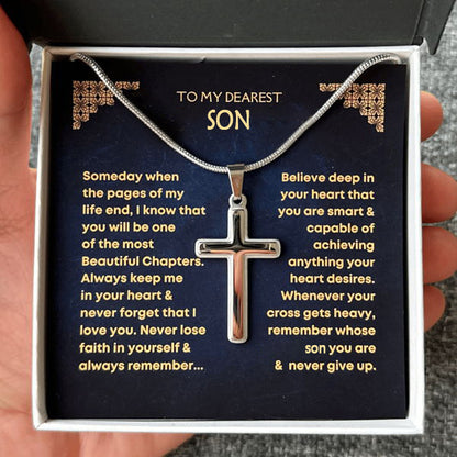 [ALMOST SOLD OUT]❗Grandson, Never Lose Faith - Cross Necklace