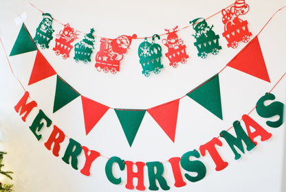 🎄Hot Sale 30% Off🎄 High-Quality Felt Christmas Wall Decoration Flags