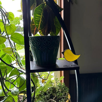 🌞 Stained Glass Standing Bird Suncatcher 🐦