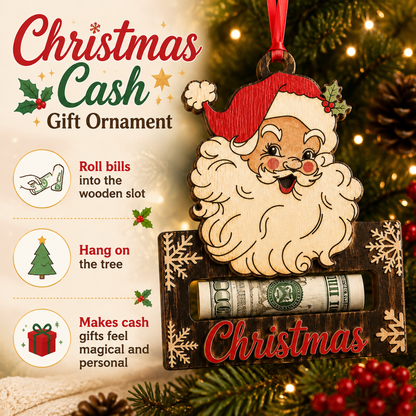 💵✨ Christmas Cash Gift Ornament