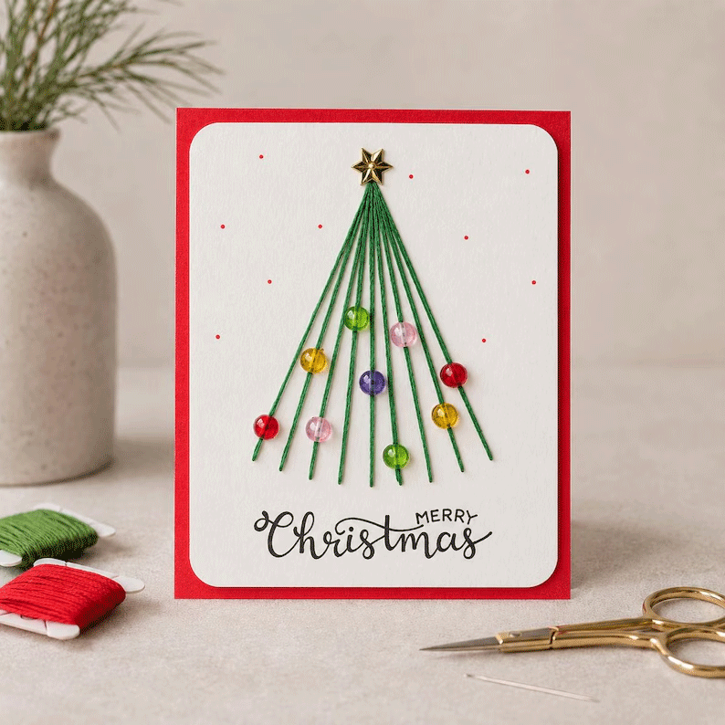 🎄 Merry Christmas Card DIY Kit