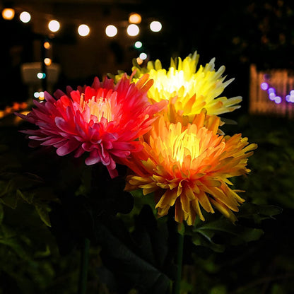 (🔥SUMMER HOT SALE NOW 49% OFF) - Chrysanthemum Solar Garden Stake